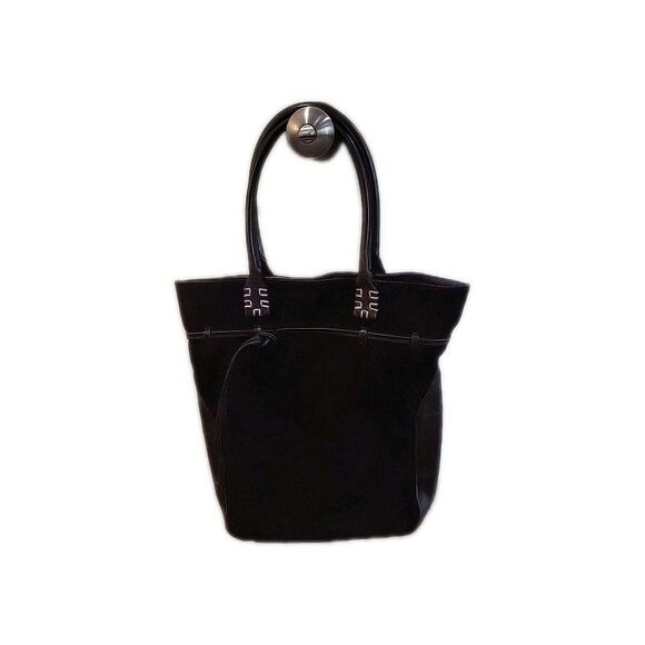 Vtg Press & Bastyan Italian Leather suede Dark Brown Tote Bag Large Rare EUC - Picture 15 of 16